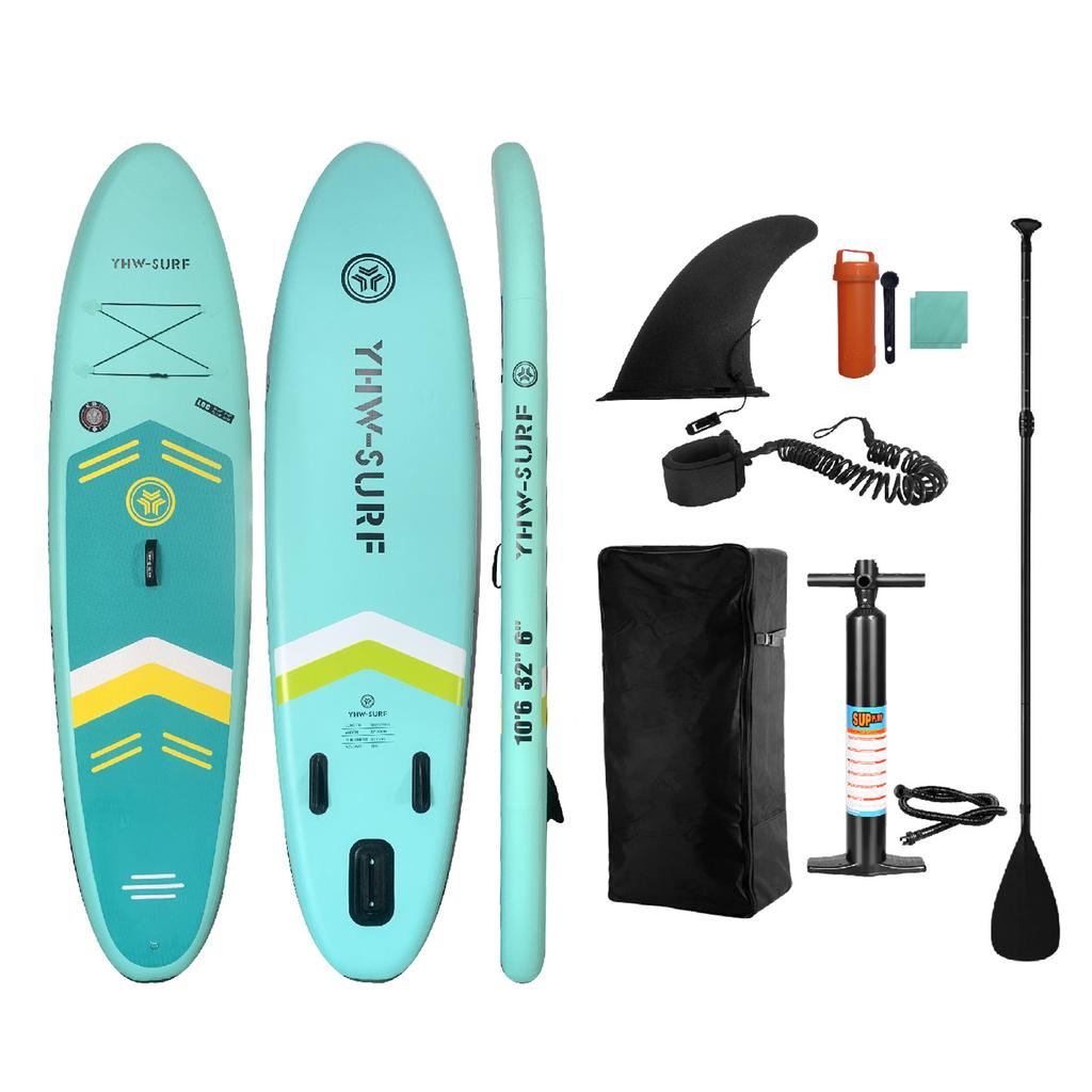 10,6-футовая надувная доска для серфинга на морском пляже, водные лыжи, доска для серфинга с веслом