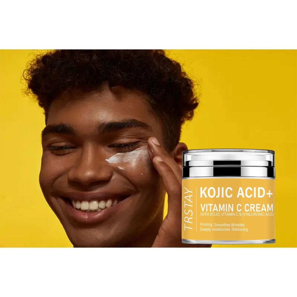 Kojic Acid + Vitamin C Cream for Body Neck and Face Whitening Moisturing Brightening Tightening Cream