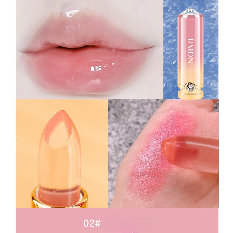 Кристаллическая желеобразная помада, меняющая цвет помады, невыцветающая антипригарная водостойкая помада для губ