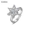 Классическое кольцо Lindon из медного сплава с цирконием, женские ювелирные изделия, свадебный подарок для вечеринки
