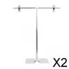 2x Adjustable Poster Stand Stainless Steel Display Show Banner Holder for Offices