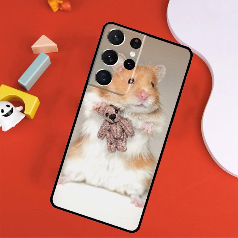 Милый Прелестный Чехол для Телефона с Хомяком для Samsung Galaxy S25 Ultra S24 Ultra S9 S10 S20 S21 S22 S24 Plus S23 FE