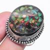 Natural Copper Ethiopian Opal 925 Sterling Silver Jewelry Ring Size 10 Y7M98