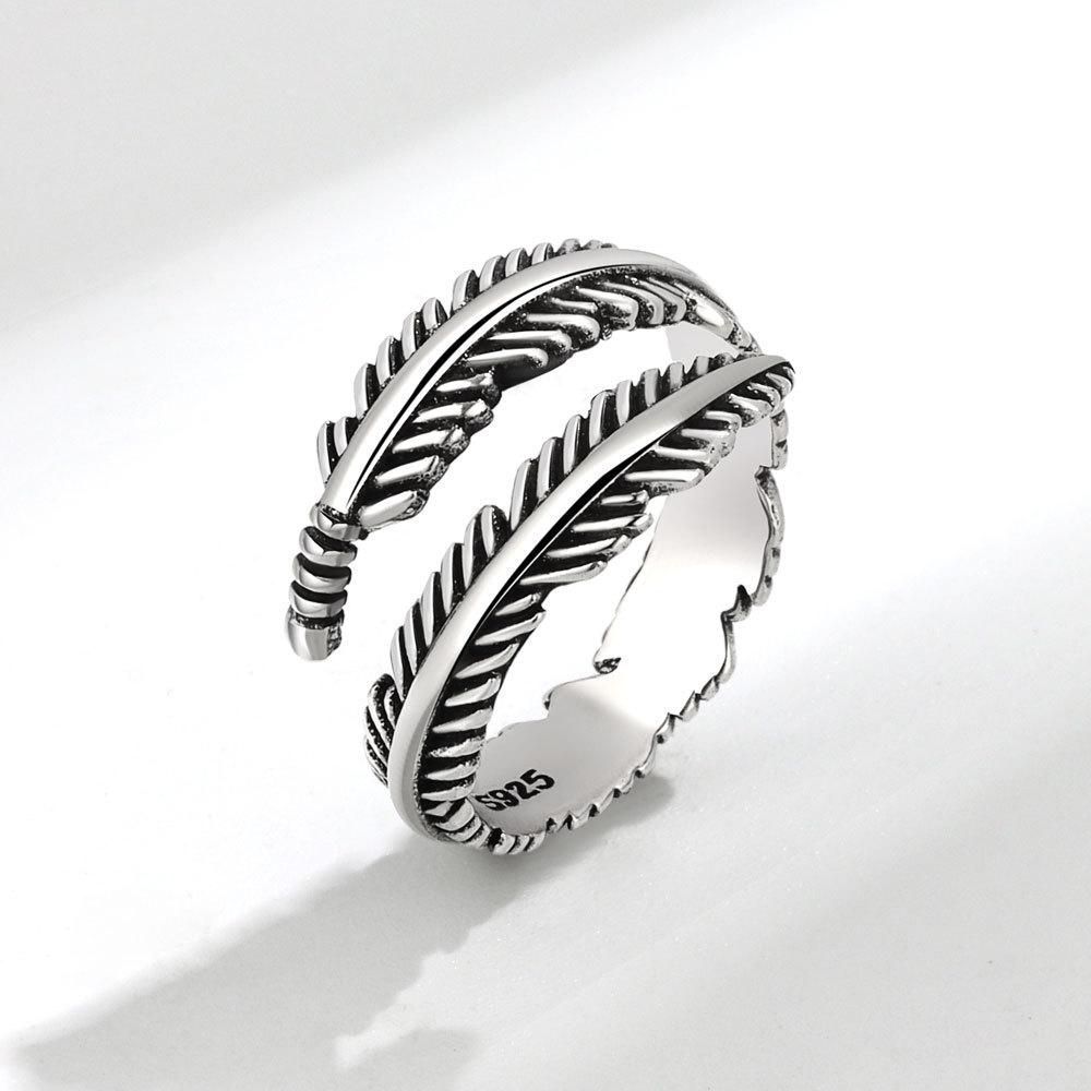 Geometric Glossy Concave Convex Shaped Ring Female Niche Design Personality High Sense Finger Ring Ins Cold Temperament Opening Index Finger Ring