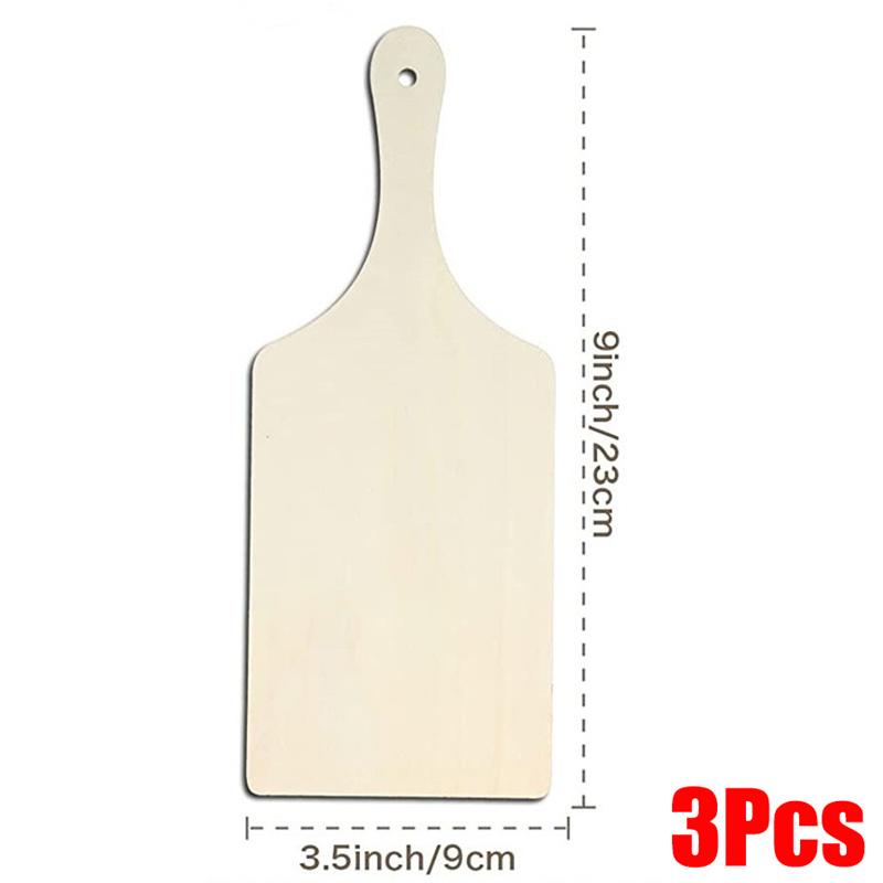 3/6/10Pcs Wooden Mini Cutting Board Unfinished Wood Craft Board Christmas Children DIY Graffiti Painting Blank Chopping Board