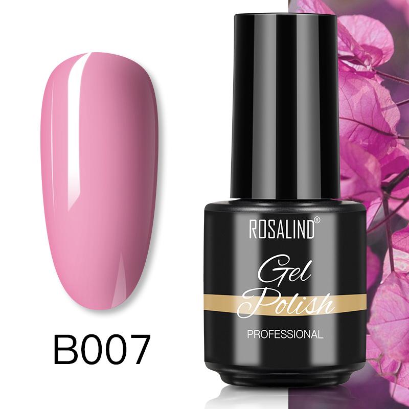 ROSALIND 7ml Soak Off Гель-лак яркий для дизайна ногтей LED / УФ-лампа