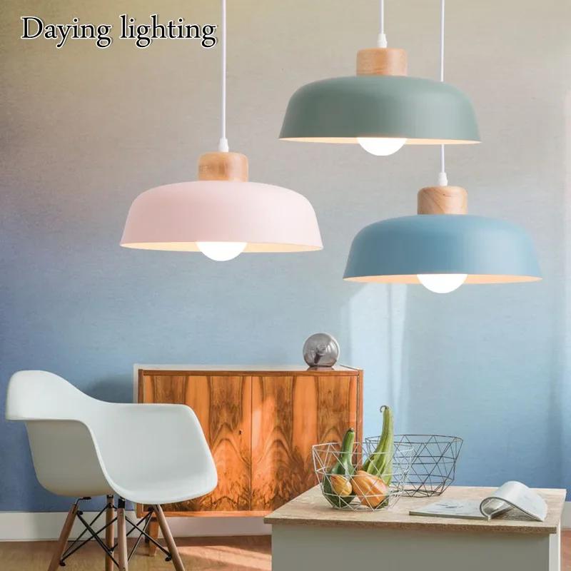 Now Nordic Lighting Современная гостиная Обеденный стол Лампы Простая индивидуальность Креативный бар Спальня Однорожковая люстра Macaron