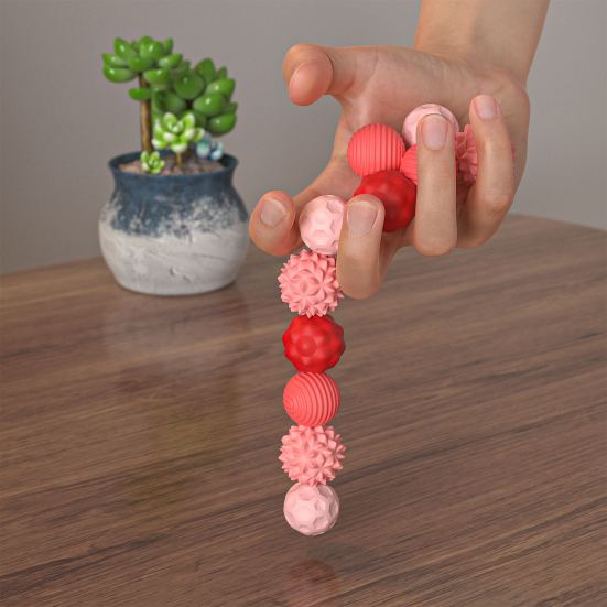 4/8 шт. Магнитный силиконовый сенсорный мяч с ящиком для хранения, портативный, для путешествий, снятия стресса, для детей, подростков, взрослых, успокаивающий текстурированный мяч для игрушек