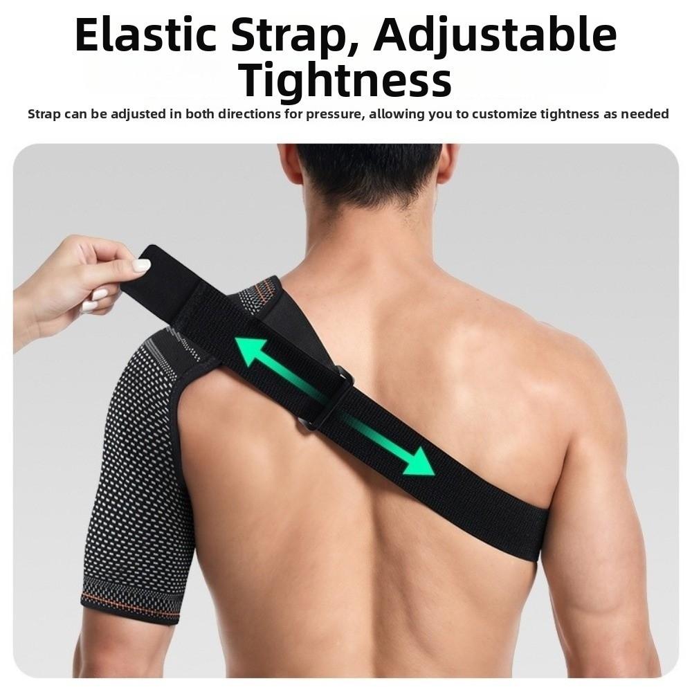 Adjustable Compression Sleeve Sweat-Absorbent Shoulder Stabilizer Shoulder Support Brace Men