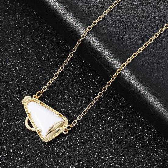 Ожерелье для женщин с подвеской в виде рога, ожерелье с подвеской в виде чирлидера, ювелирное украшение в подарок маме для девочек-подростков