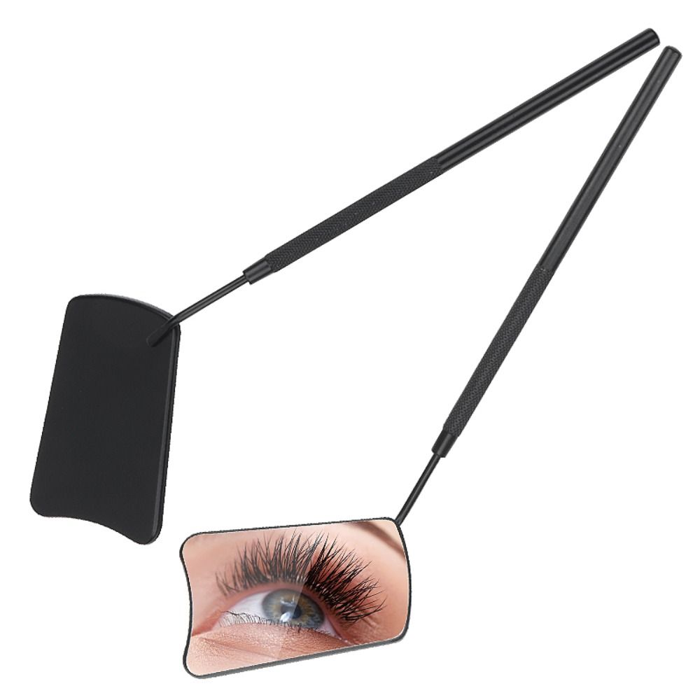 Fan Shaped Lash Lifting Mirror Hand Held Makeup Mirror Beauty Tools