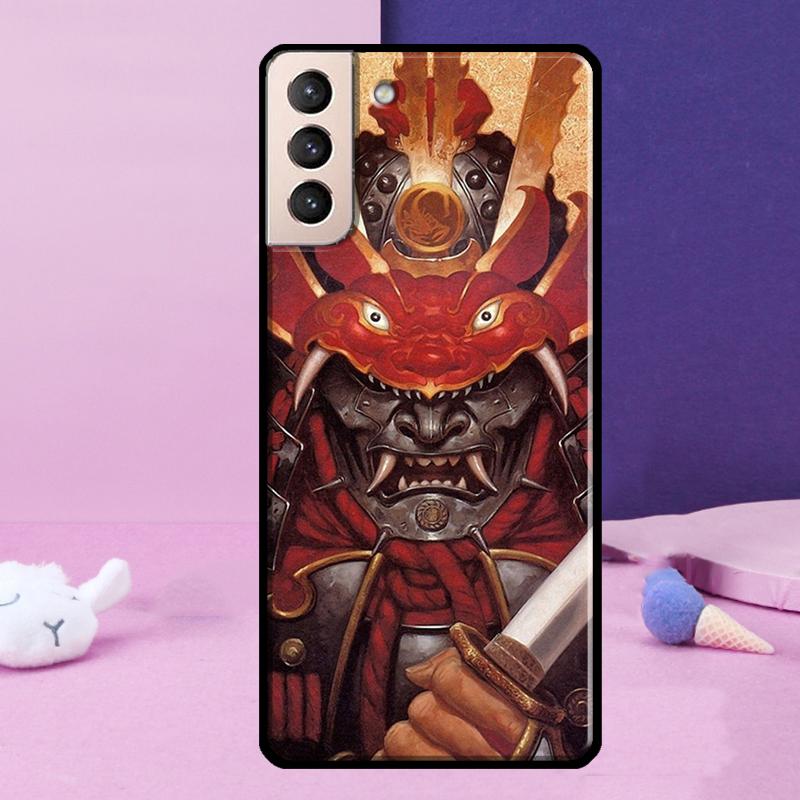 Японский чехол для телефона с самураем для Samsung Galaxy S25 S24 Ultra S9 S10 S20 S21 S22 Plus S23 FE S24 FE