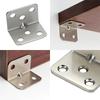 10PCS L-Shaped Corner Brackets Drawer Support Wall Mount Right Angle Bracket Shelf Bracket Furniture Hardware
