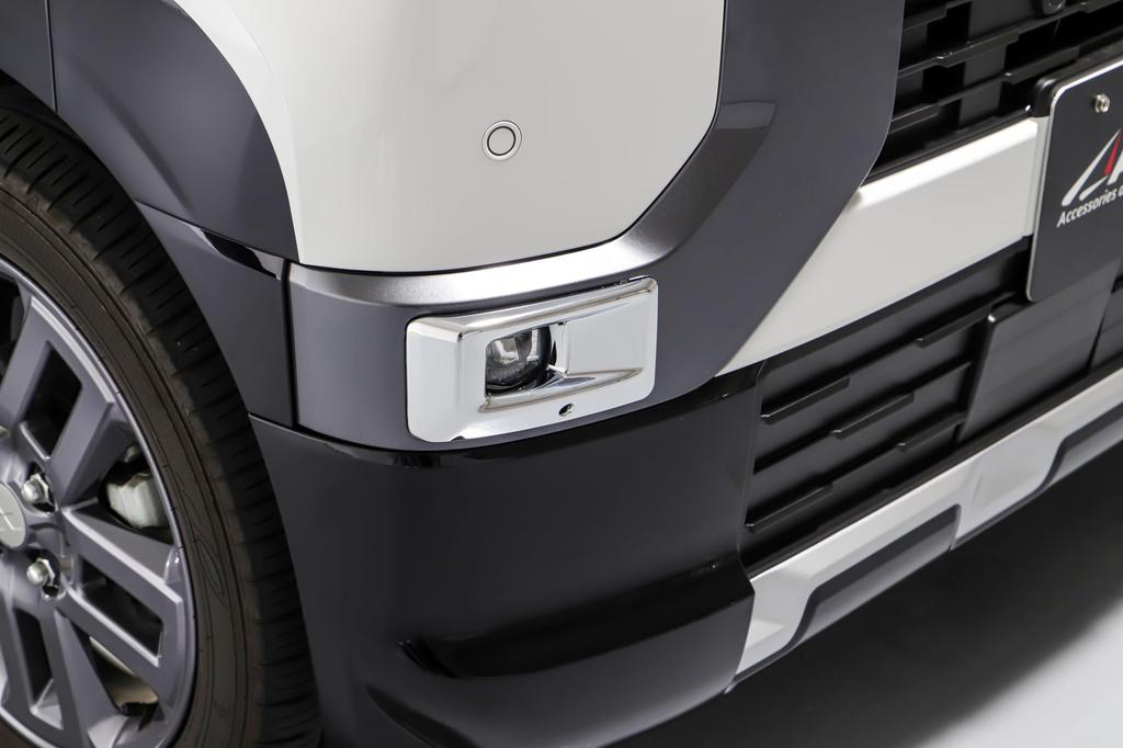 Накладки на противотуманные фары Delica Mini, 2 шт., Хромированные, Серебристые, AVEST DELICA MINI Наружная деталь, Противотуманная фара,