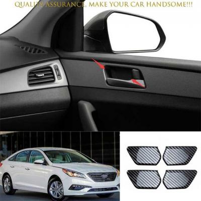 Для Hyundai Sonata 2015-2019 Накладка на внутреннюю ручку двери из настоящего карбона
