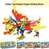 Конструктор Ninja 4-в-1 Золотой Двуглавый Дракон - Обучающая игрушка для детей