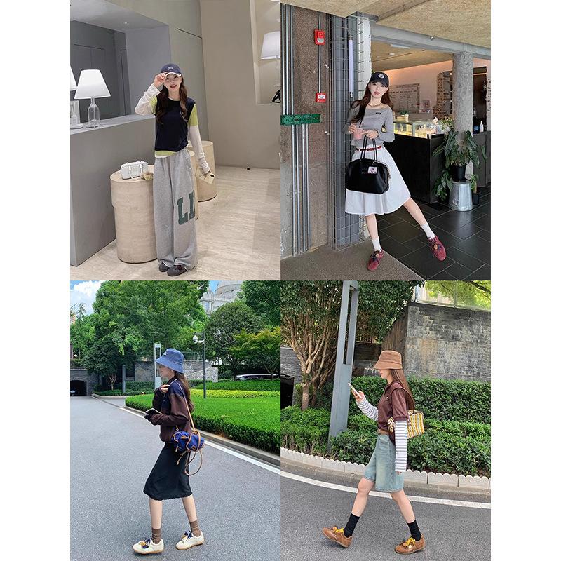 Ретро цветовая гамма, повседневные кроссовки для моральной подготовки, женские, осень 2025, новые, модные, универсальные, с высокой ценностью, с бахромой, на шнуровке, белые туфли