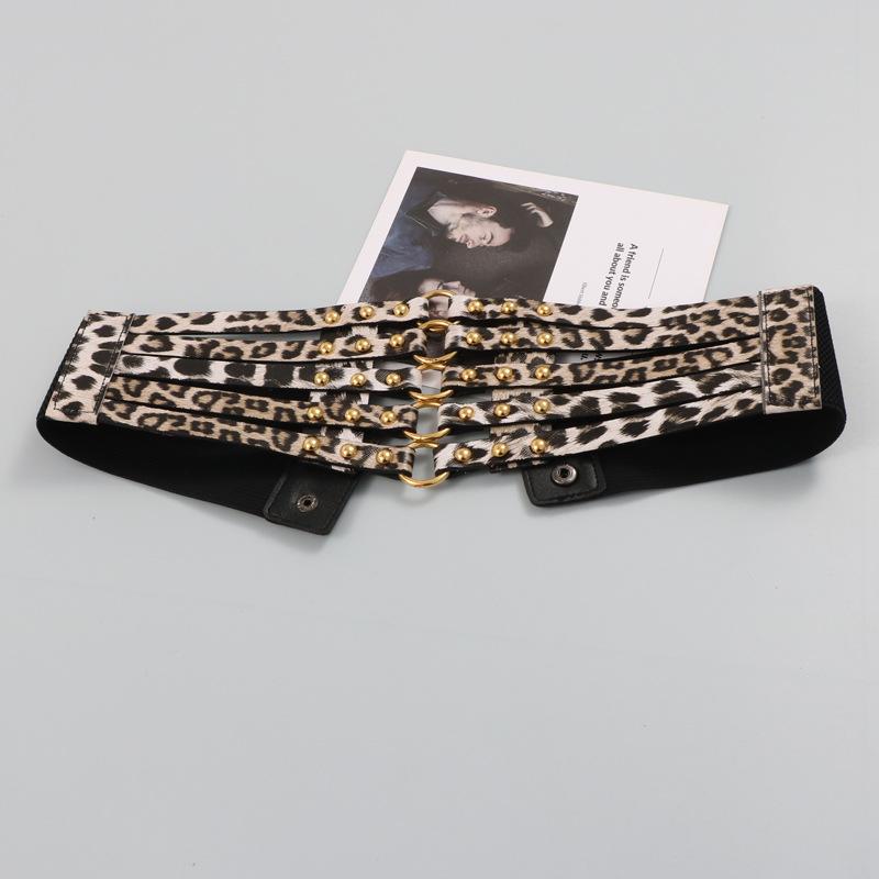 Европейский и американский ретро ивовые гвозди полое кольцо мода декоративное платье пальто искусственная кожа широкий пояс с уплотнителем пояс для женщин