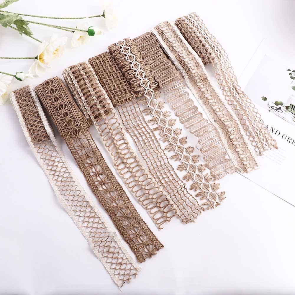 Gift Wrapping Lace Gift Box Decor Wedding Party Supplies Hemp Rope Burlap Roll Jute Ribbon