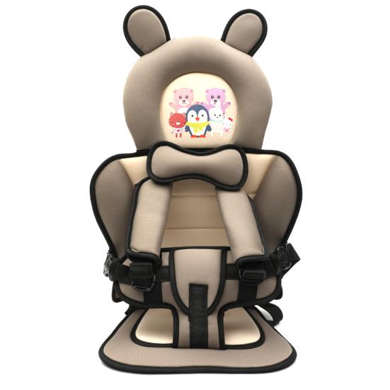 Car Seat Cover Cartoon Animal Pattern Adjustable Breathable Baby Car Seat Cushion for Children
