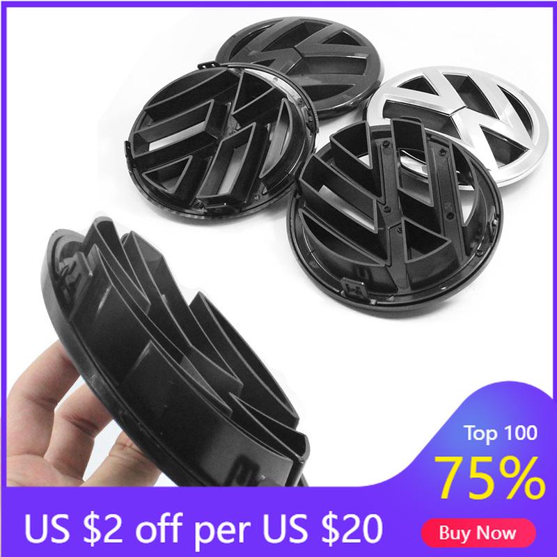 VW GTI GOLF Для VOLKSWAGEN VW 2026 Новые эмблемы Автомобильная мусорка 1 шт. 56D853630C 135мм 113мм Логотип автомобиля Volkswagen Передняя крышка капота Задняя T