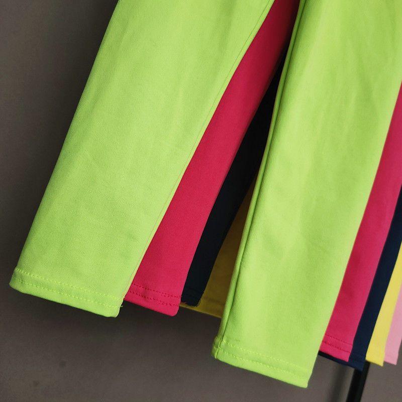 Girls' Solid Color Modal Leggings for Spring and Summer Versatile Casual Pants