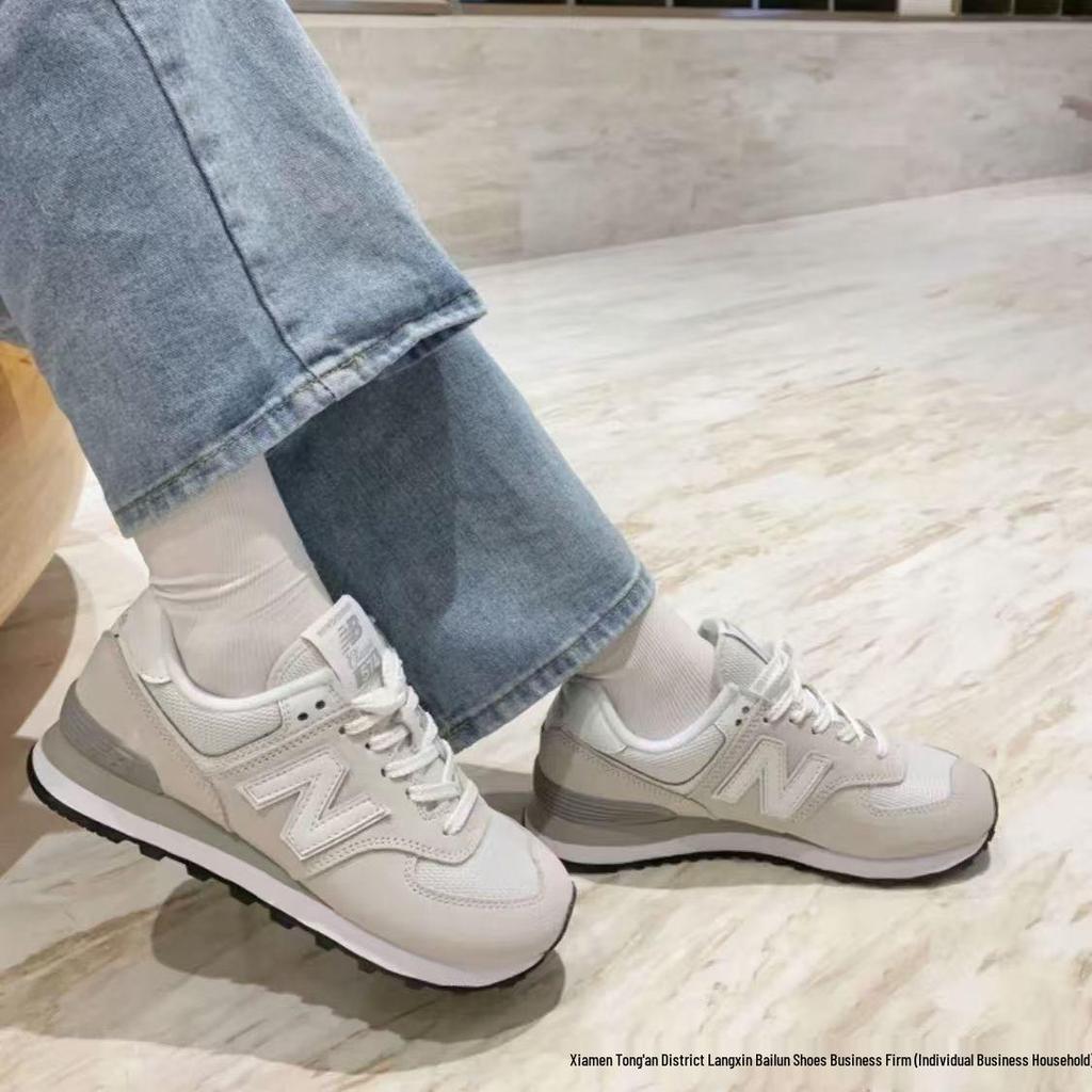 New Balance NB574 Серые Ретро Беговые Кроссовки для Мужчин и Женщин