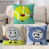Мультяшная B-BFDI Подушка Аниме Подушка Подушка для головы на диван-кровать Наволочка Чехол для подушки 45x45 см Мода