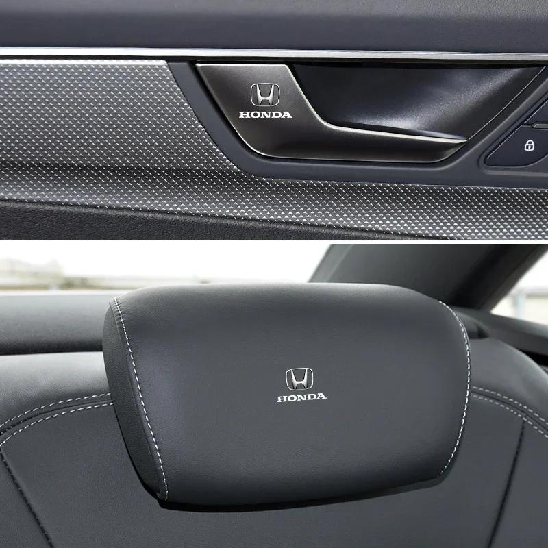 Car Interior Sticker Central control Decals Emblem Badge For Honda Fit Insight Type S R VTEC DOHC Modulo Vezel Legend RR Si ahq256
