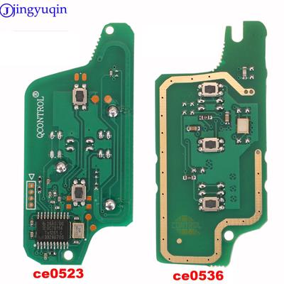 Jingyuqin Remote ASK/FSK Автомобильный ключ-панель для Peugeot 207 307 308 407 607 807 Для Citroen C2 C3 C4 C5 C6 CE523 CE536 7941 7946 ID46
