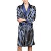 Men Silk Long-sleeved Bathrobe Plus Size 5XL Kimono Home Bath Gown Male Printed Geometric Robes V-neck Satin Sleepwear Nightgown