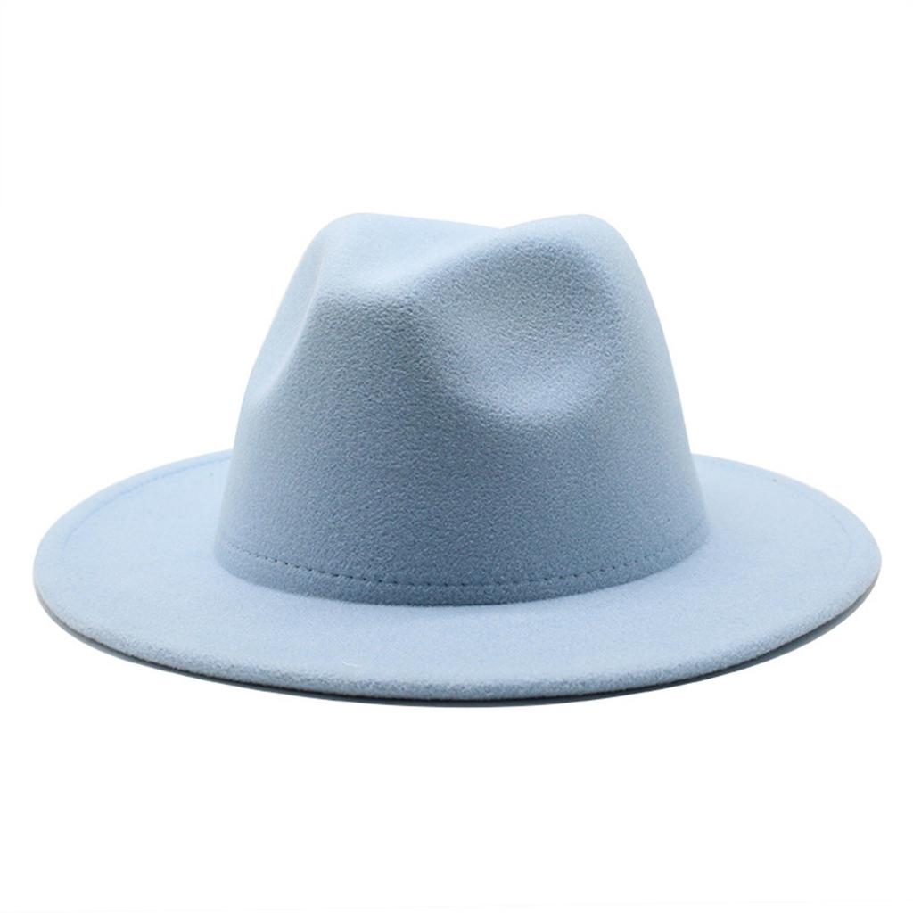 Унисекс Минималистский шерстяной цилиндр Jazz Hat