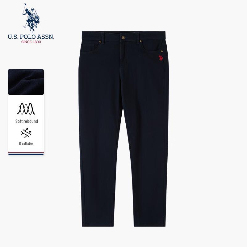 U.S. Polo Assn. Мужские повседневные джинсы свободного прямого кроя