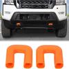 Aunginsy Накладки на буксировочные крюки переднего бампера Совместимы с Nissan Frontier 2022-2025 Пикап Передний бампер Заглушка для фаркопа
