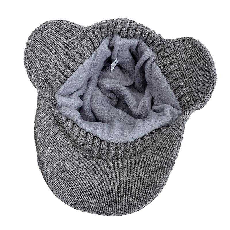 New Style Plush Fur Lined Winter Hat With Earflap Fashion Beanie Hats Men Outdoor Keep Warm Cap Winter Hat Father Warm Gift