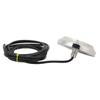 Подводный фонарь для яхты DC 12V‑24V Закаленное стекло IP68 Водонепроницаемый Морская вода Задний купол Бассейн Лампа Синий свет 17 Вт