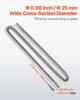 Exhaust Hose, 1980mm Stainless Steel Exhausts Hose, Diesel Heater Flexible Exhaust Pipe with 2 Hose Clamps, Exhausts Hoses Kit Diesel Heater