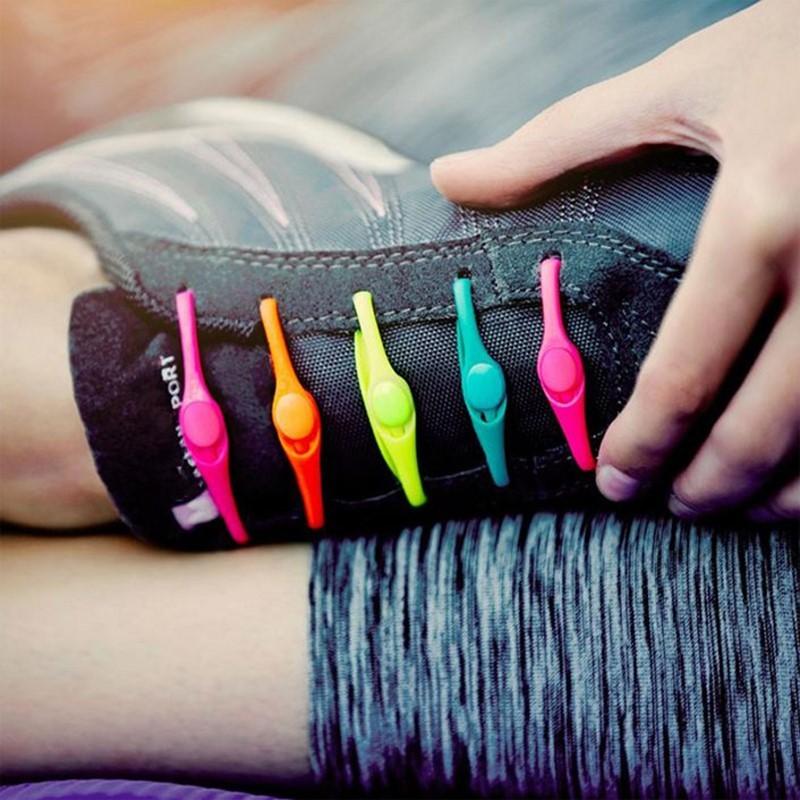 12 шт. Эластичные силиконовые шнурки без завязывания, эластичные шнурки, шнурки для кроссовок, для взрослых и детей, ленивые шнурки для обуви, резиновые Zapatillas