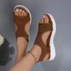 Women Summer Shoes New Mesh Fish Platform Sandals Women's Open Toe Wedge Sandals Ladies Light Casual Shoes Zapatillas Muje