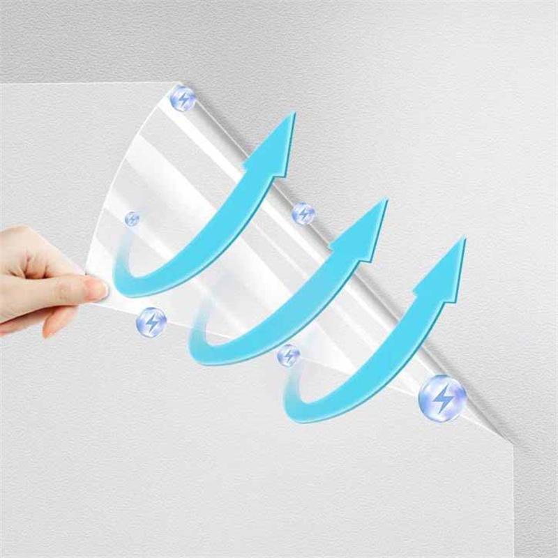 Электростатическая адсорбционная прозрачная защитная пленка для стен Наклейка на стену Противоударная влагостойкая водонепроницаемая настенная пленка