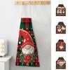 Kitchen Apron Christmas Cartoon Santa Claus Oil-proof Waterproof Cooking Clothes Sleeveless Anti-fouling Cooking Bib for Dishwashing