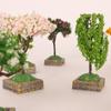 1 шт., аксессуары для домашнего сада, мини-модель дерева, кукольный домик, украшения для сада фей, миниатюры, микроландшафт, фигурка из смолы