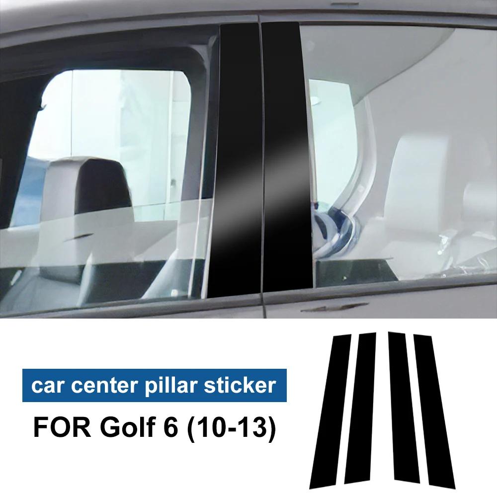 Для Volkswagen Golf 6 7 8 MK6 MK7 MK8 2010 2022 Декоративная наклейка из углеродного волокна на центральную стойку кузова Автомобильные аксессуары
