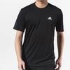 adidas Футболки мужские черные с круглым вырезом умеренного прямого кроя AZ4076