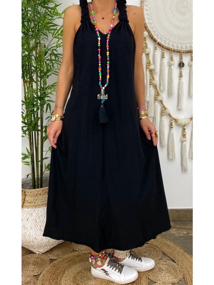 Свободный повседневный льняной комбинезон большого размера (2021)