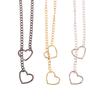 Скользящая цепочка ожерелье Rock Нержавеющая сталь Кубинское длинное ожерелье Ювелирное изделие Колье-лариат