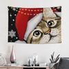 Christmas wallpaper with Santa Claus Tapestry Wall Hanging Blanket Tapestry Home Decor Items Wall Decorations