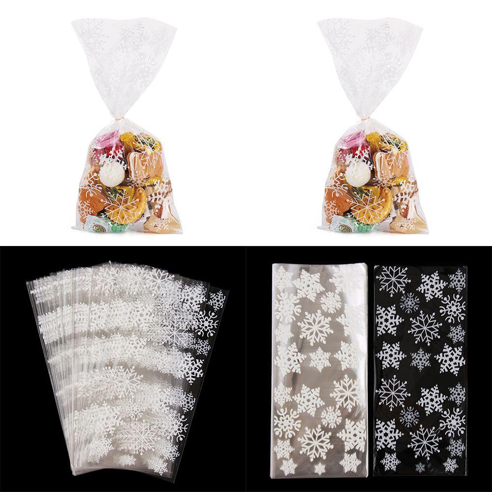 Gift Party Supplies Transparent Christmas Candy Bags Cookies Storage Baking Packaging Cellophane