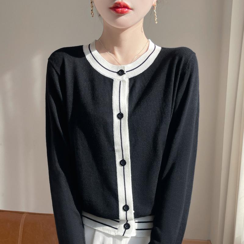 Женский шерстяной свитер Qinghe кашемир 50% шелк 50% шерсть весенне-летняя шерсть мягкая, удобная и теплая