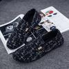 Fashion Summer Design Fashion Sport Shoes New Canvas Men's Casual Shoes Comfortable Non-slip Man Half Slippers Lightweight Walking Shoes